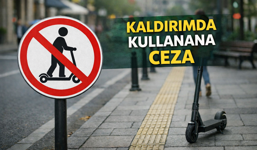 Kaldırımda kullanana ceza geliyor