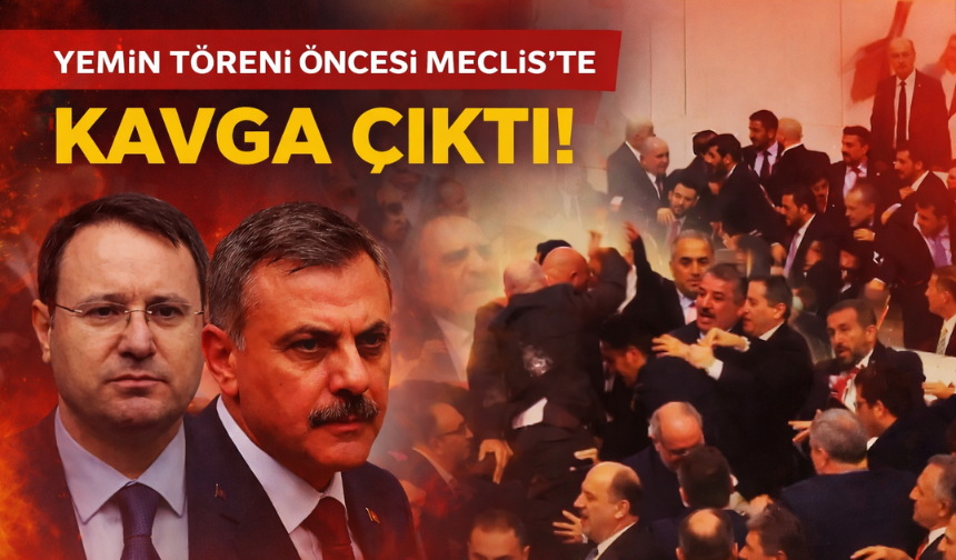 Meclis'te yumruklu kavga çıktı!