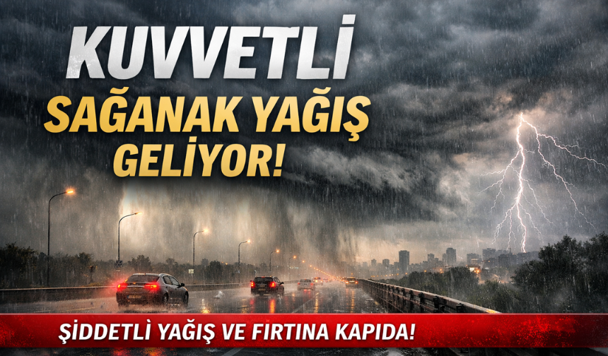 Sakarya’da Kuvvetli Sağanak Yağış Geliyor