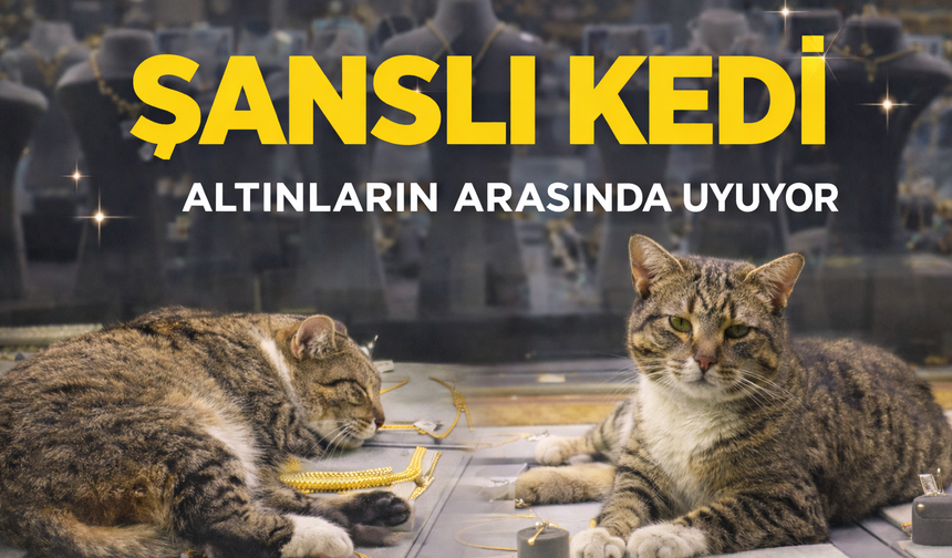 Şanslı Kedi Altınların Arasında Uyuyor!