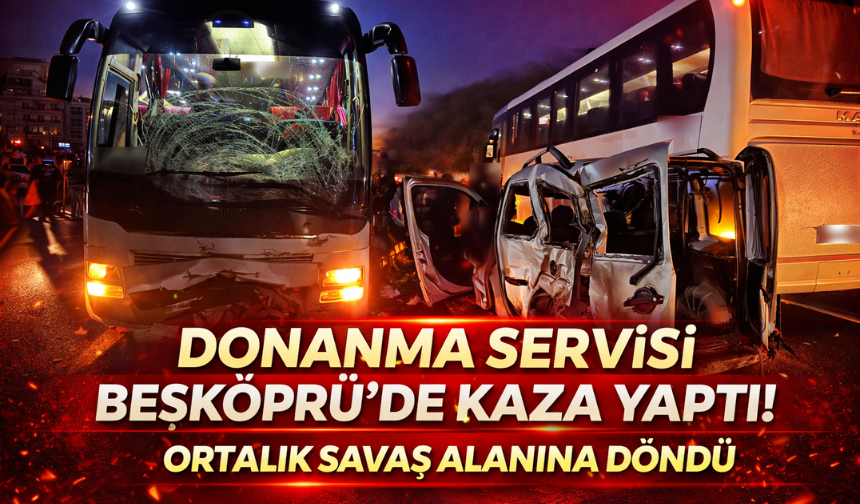 E5’te Servis ile Otomobil Çarpıştı: 3 Yaralı