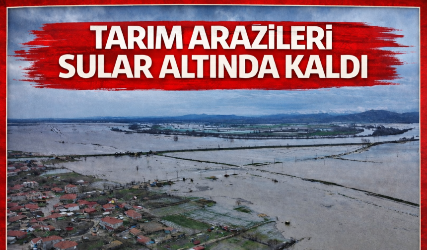 Tarım arazileri sular altında kaldı
