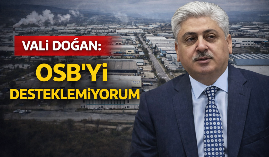 Vali Doğan: OSB'yi desteklemiyorum
