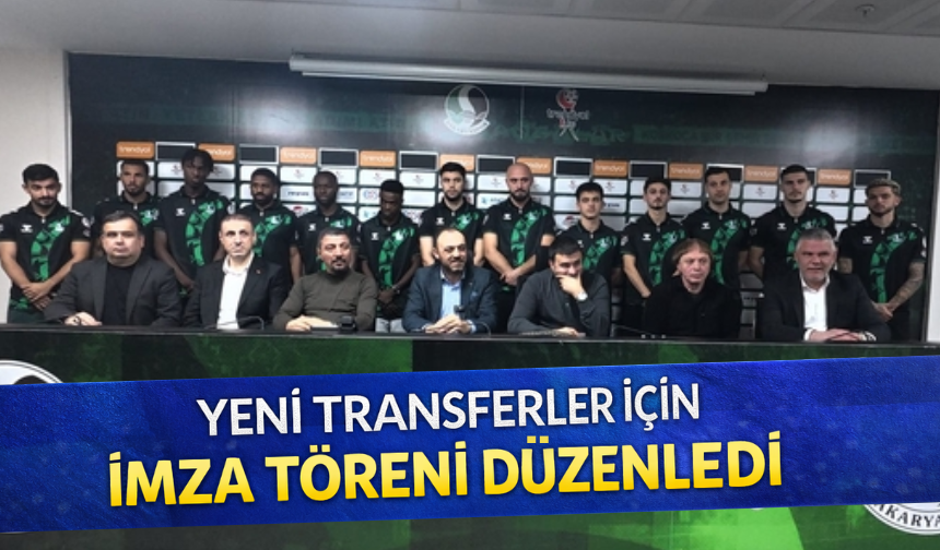 Sakaryaspor'a 13 isim katıldı!
