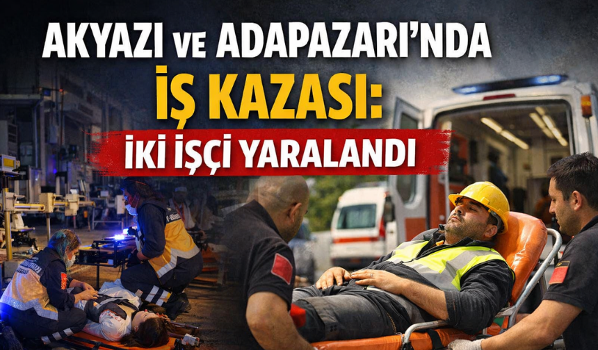 Akyazı ve Adapazarı’nda İş Kazası: İki İşçi Yaralandı