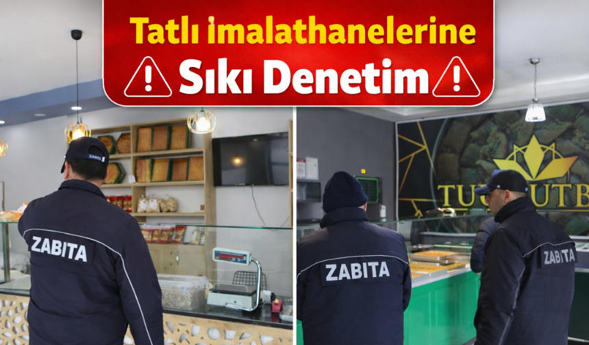 Arifiye’de bayram öncesi tatlı imalathanelerine sıkı denetim