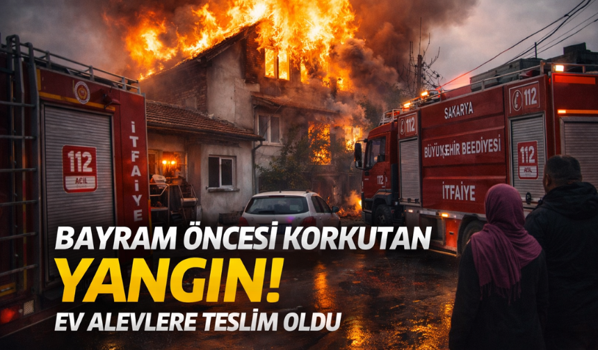 Yenigün’de bayram öncesi korkutan yangın! Ev alevlere teslim oldu...
