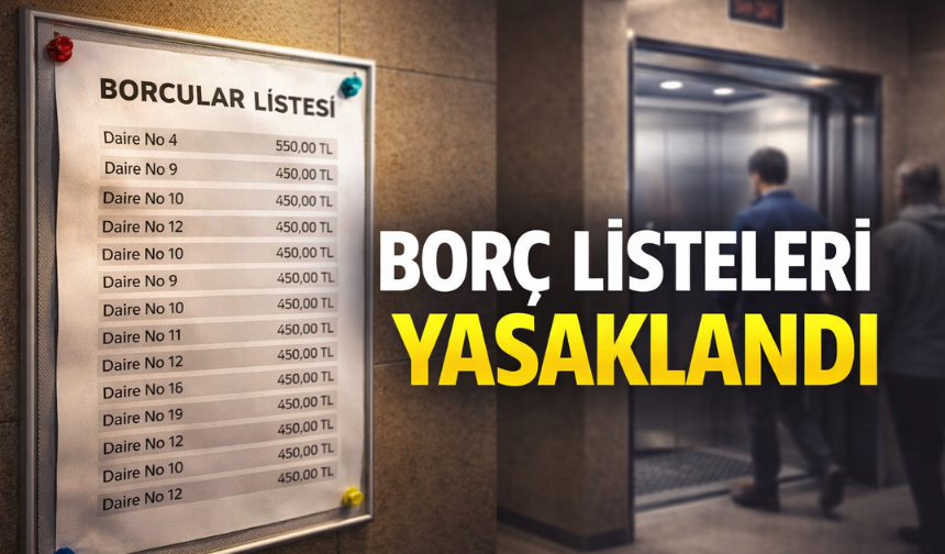 Apartman Panolarında Borç Listeleri Yasaklandı