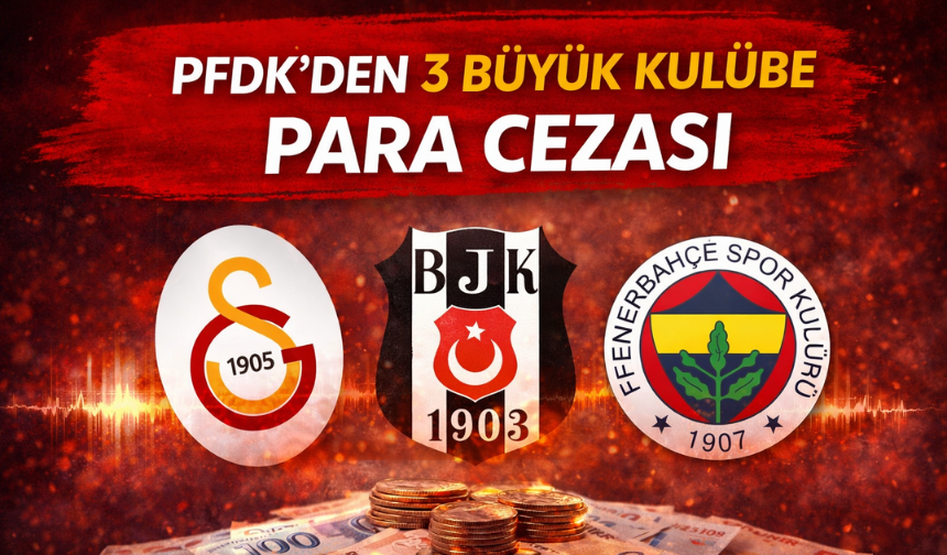 PFDK'den 3 büyük kulübe para cezası