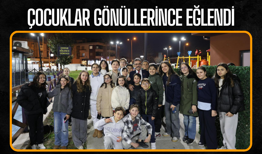Erenler'de çocuklar doyasıya eğlendi!