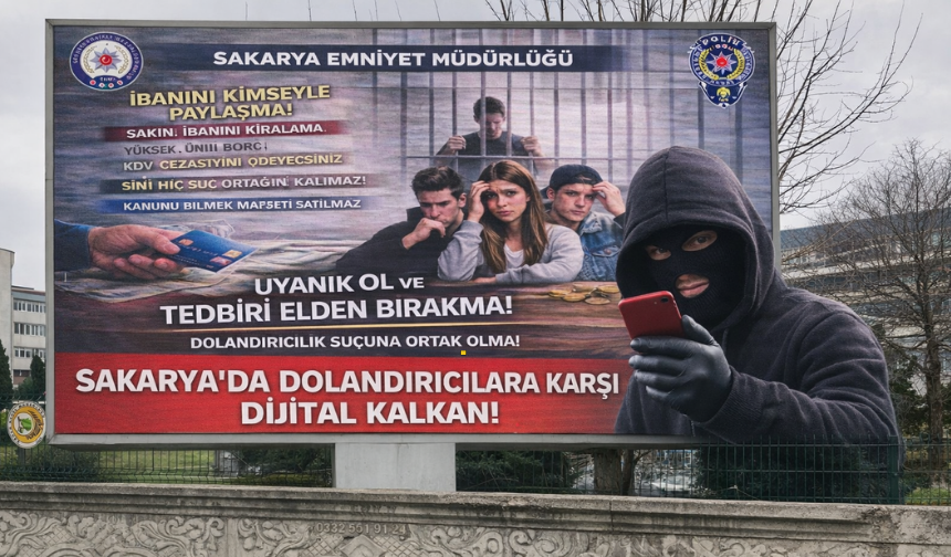 Sakarya’da Dolandırıcılara Karşı Dijital Kalkan: LED Ekranlardan Vatandaşa Uyarı