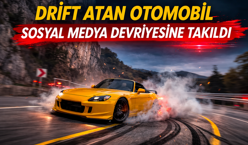 Drift Görüntülerini Paylaştı, Jandarmaya Yakalandı