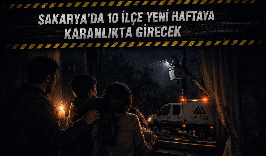 Sakarya’da 10 ilçe yeni haftaya karanlıkta girecek