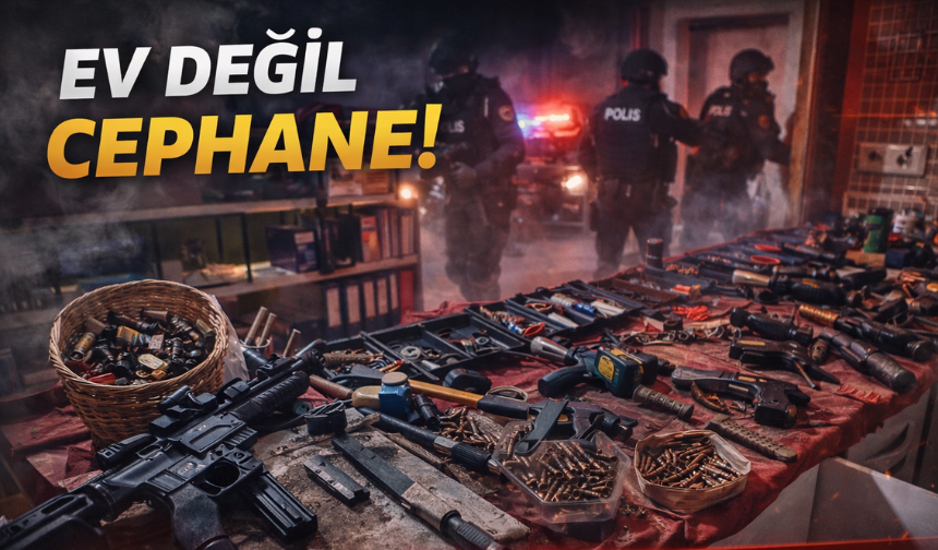DEAŞ'lılar evi cephaneye çevirmiş!