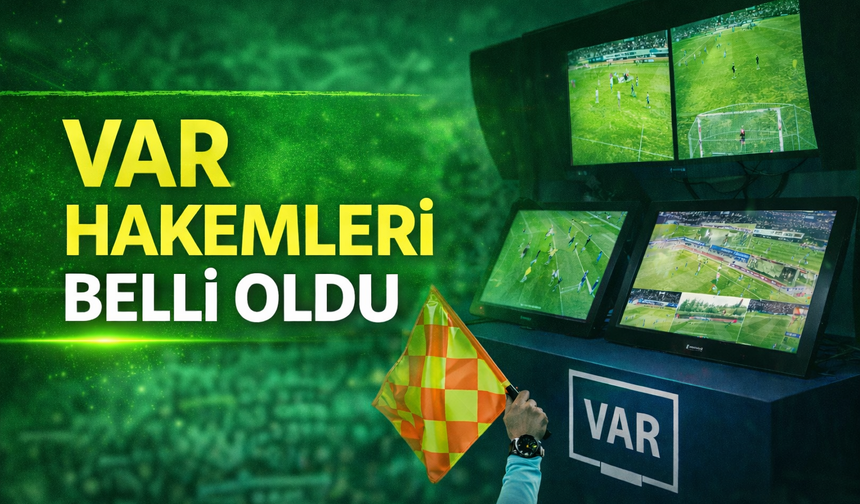 Sakaryaspor – Van Spor FK Maçının VAR hakemleri belli oldu