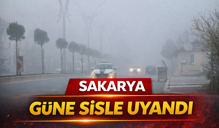 Sakarya’da Yoğun Sis: Görüş Mesafesi 10 Metreye Kadar Düştü