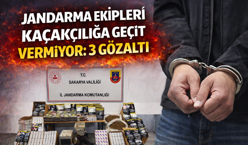Jandarma ekipleri kaçakçılığa geçit vermiyor: 3 gözaltı