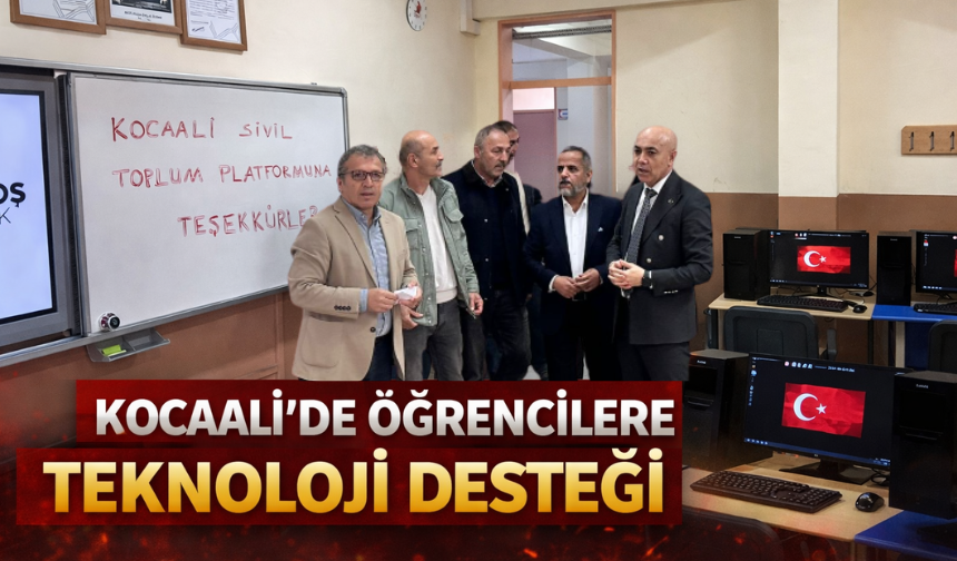 Kocaali’de Öğrencilere Teknoloji Desteği