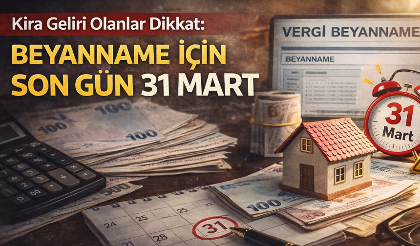 Kira Geliri Olanlar Dikkat: Beyanname İçin Son Gün 31 Mart