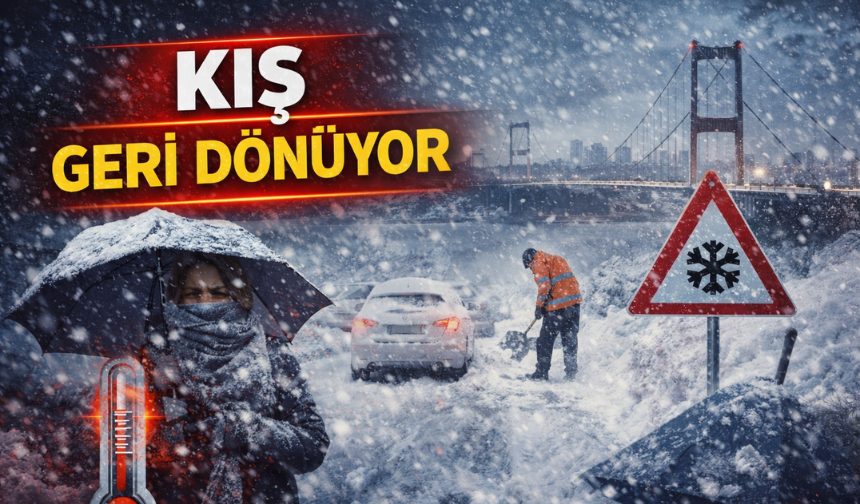 Hava sıcaklığı düşüyor: Kış geri geliyor!