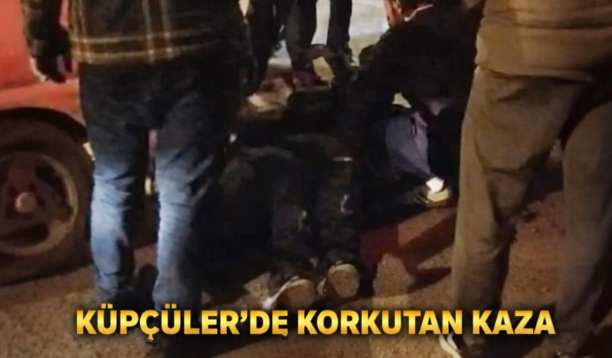 Küpçüler’de Otomobil ile Motosiklet Çarpıştı: Sürücü Yaralandı