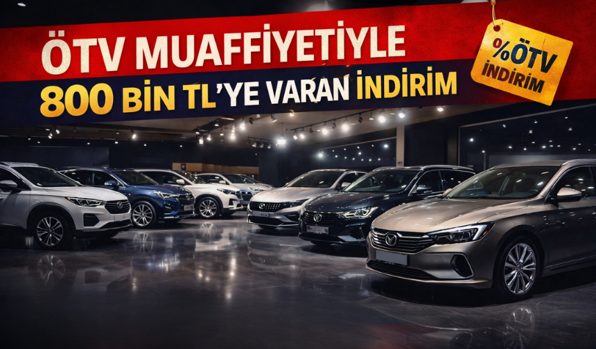 ÖTV Muafiyetiyle 800 Bin TL’ye Varan İndirim: İşte Fırsat Listesinde Yer Alan 11 Otomobil