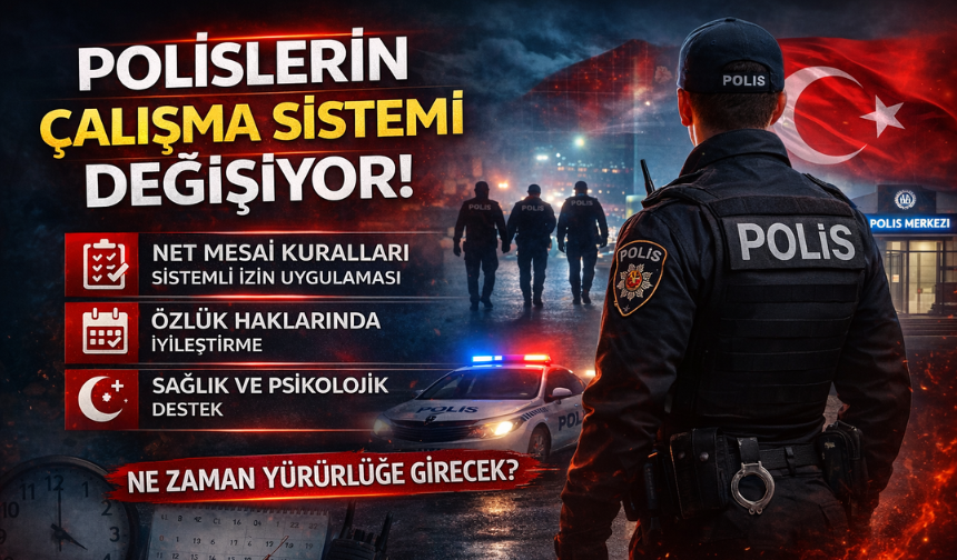 Polislerin çalışma sistemi değişiyor