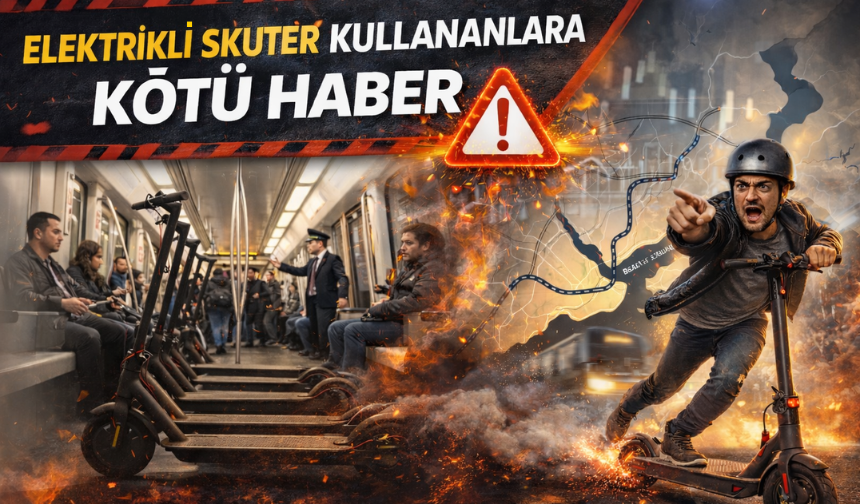 Elektrikli skuter kullananlara kötü haber