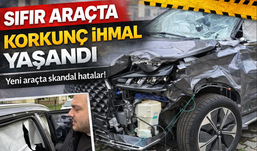Sıfır araçta korkunç ihmal!