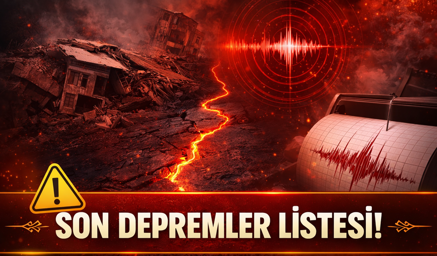 12 Temmuz 2026 Son depremler listesi!