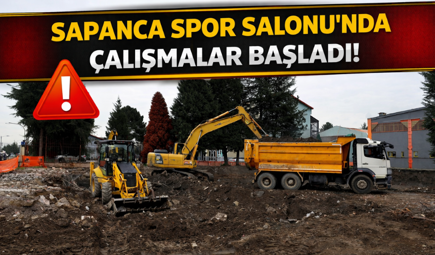 Sapanca Spor Salonu’nda çalışmalar başladı!