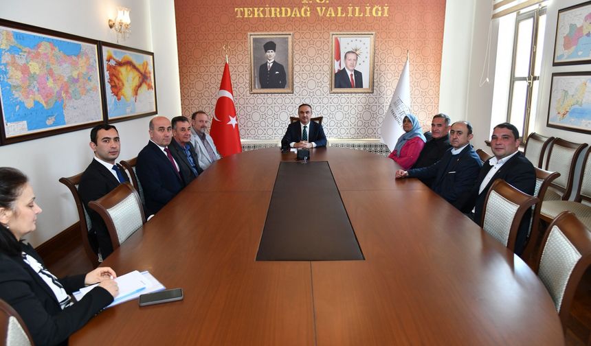 Tekirdağ Valisi Soytürk muhtarlarla bir araya geldi