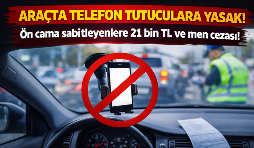 Ön cama konulan telefon tutucuları yasaklandı!