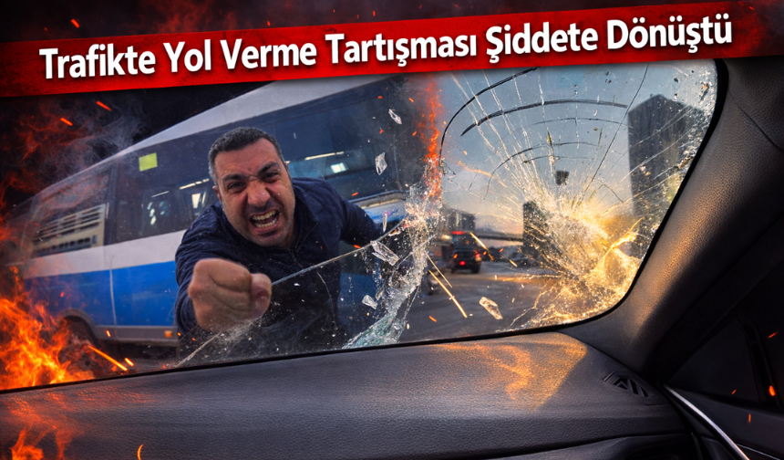 Trafikte Yol Verme Tartışması Şiddete Dönüştü: 180 Bin Lira Ceza