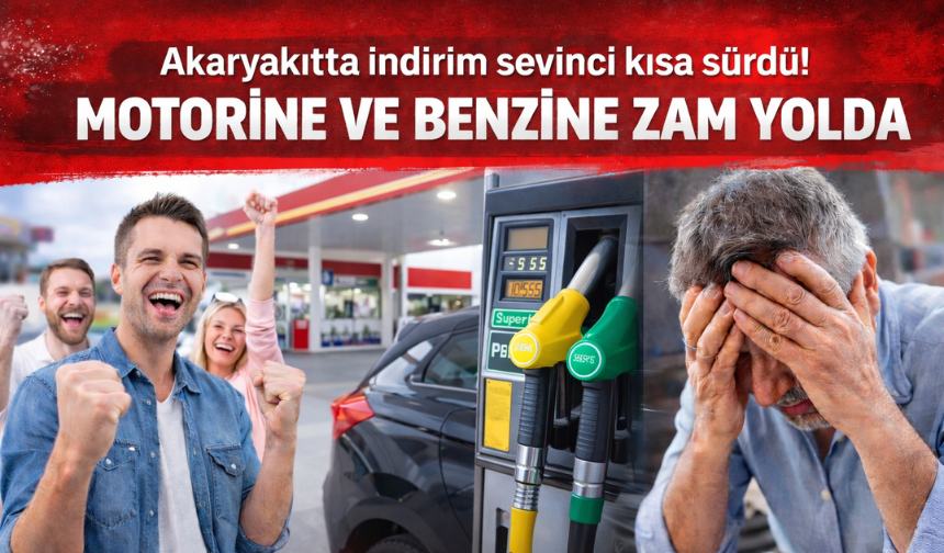 Akaryakıtta indirim sevinci kısa sürdü! Motorine ve benzine zam yolda