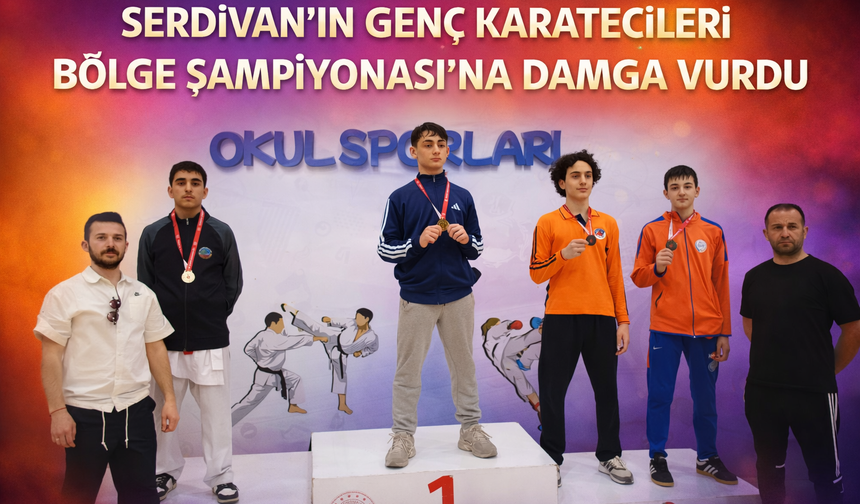 Serdivan’ın Genç Karatecileri Bölge Şampiyonası’na Damga Vurdu