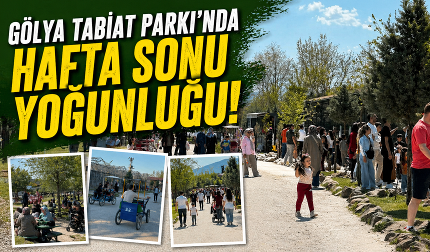 Gölya Tabiat Parkı’nda hafta sonu yoğunluğu