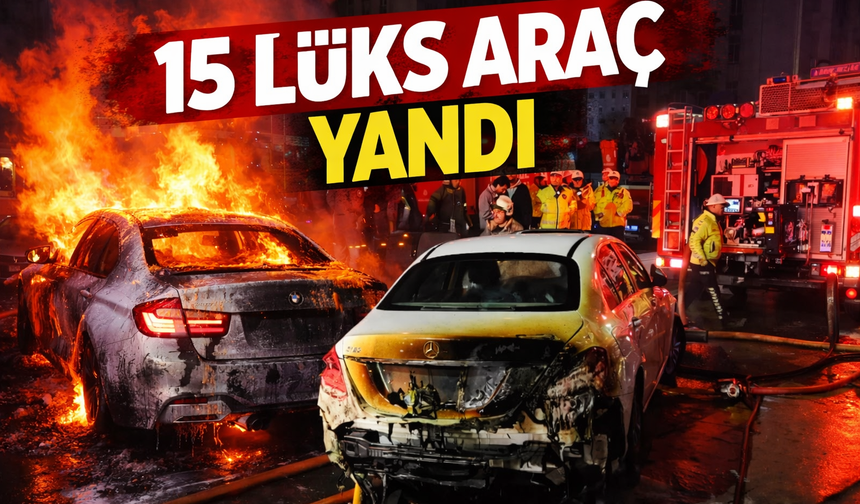 Beşiktaş’ta Korkutan Yangın: 15 Lüks Araç Kül Oldu