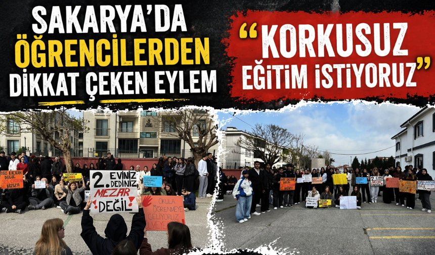 “Korkusuz Eğitim İstiyoruz” Diyen Öğrenciler Eylem Yaptı!