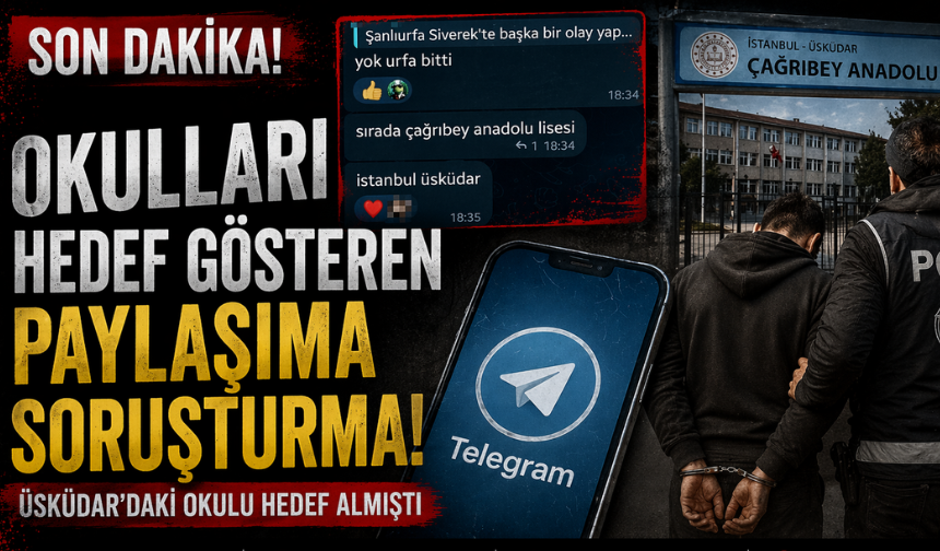 Okulları Hedef Gösteren Paylaşıma Soruşturma