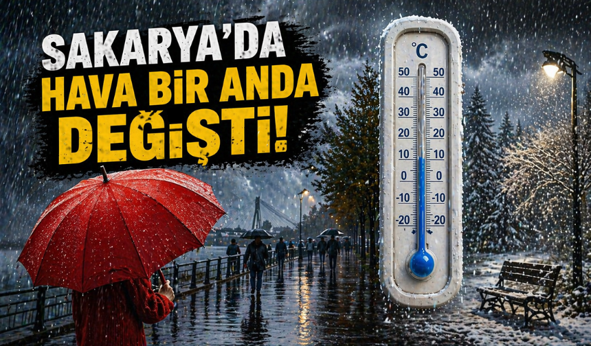 Sakarya’da Hava Bir Anda Değişti: Sıcaklıklar 10 Dereceye Kadar Düştü