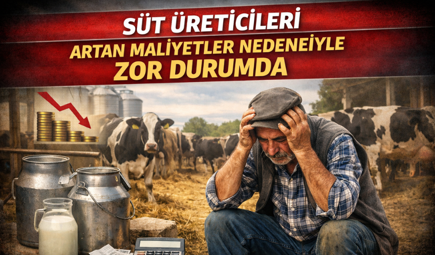 Süt Üreticileri Artan Maliyetler Nedeniyle Zor Durumda