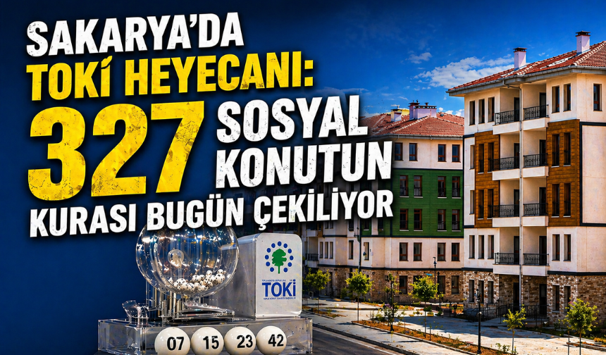 Sakarya’da TOKİ Heyecanı: 327 Sosyal Konutun Kurası Bugün Çekiliyor