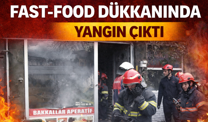 Fast-Food Dükkânında Yangın: Facia Son Anda Önledi