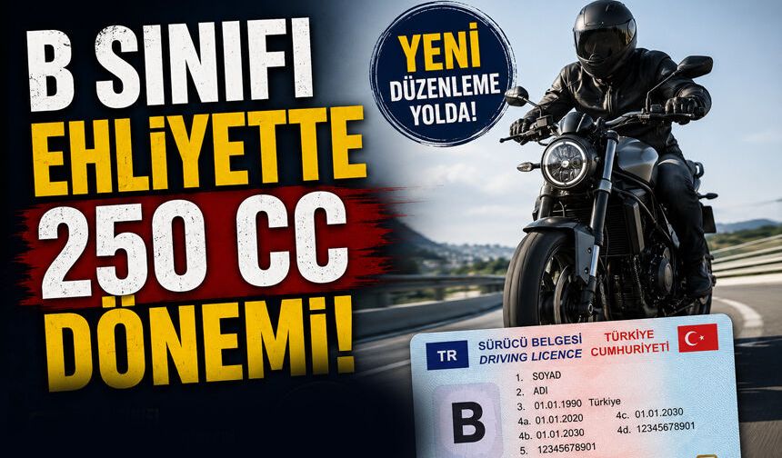 B Sınıfı Ehliyette Yeni Dönem