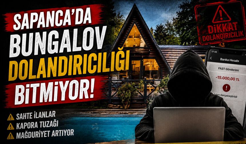 Sapanca’da Bungalov Dolandırıcılığı Bitmiyor