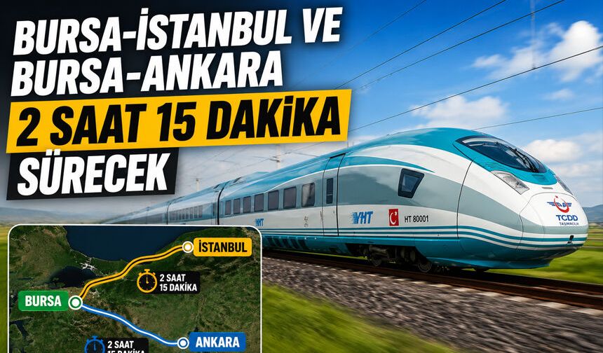 Bursa Hızlı Tren Hattında Geri Sayım