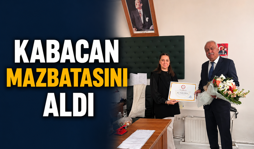 Kabacan mazbatasını aldı