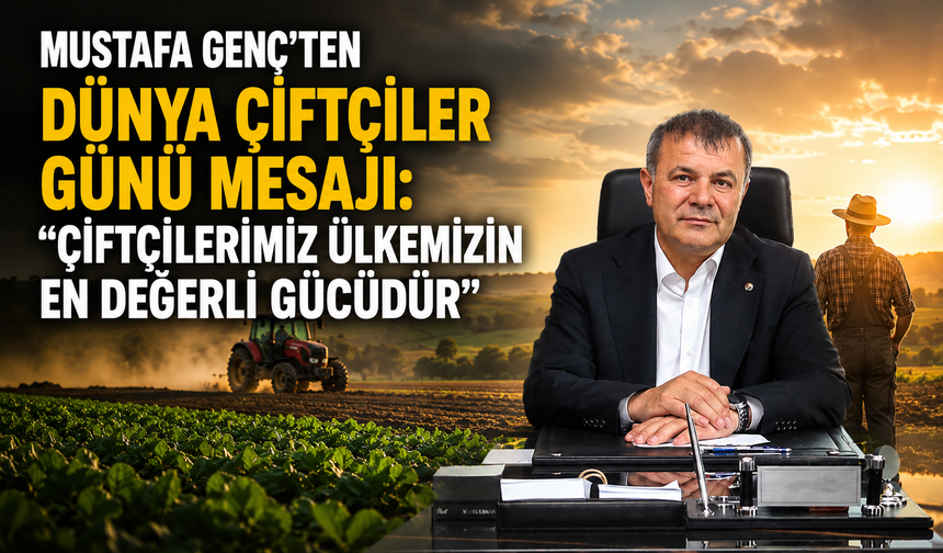 Mustafa Genç’ten Dünya Çiftçiler Günü Mesajı: “Çiftçilerimiz Ülkemizin En Değerli Gücüdür”