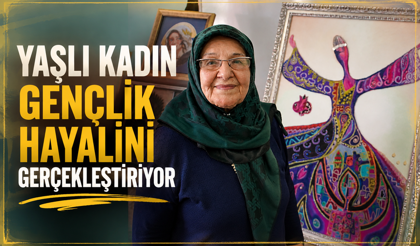 Yaşlı kadın gençlik hayalini gerçekleştiriyor